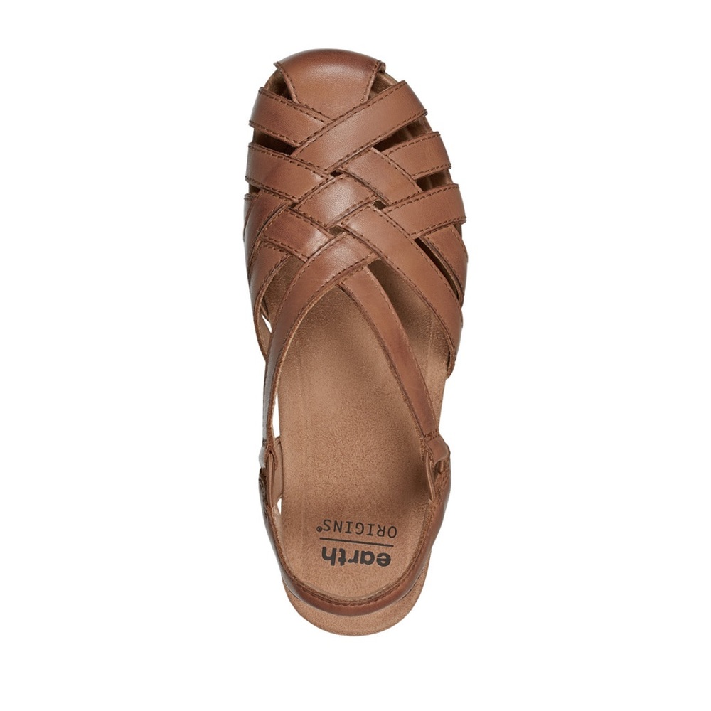 Earth Women's Berri Woven Slingback Sandals- Light Brown- Size 11 - Picture 3 of 12